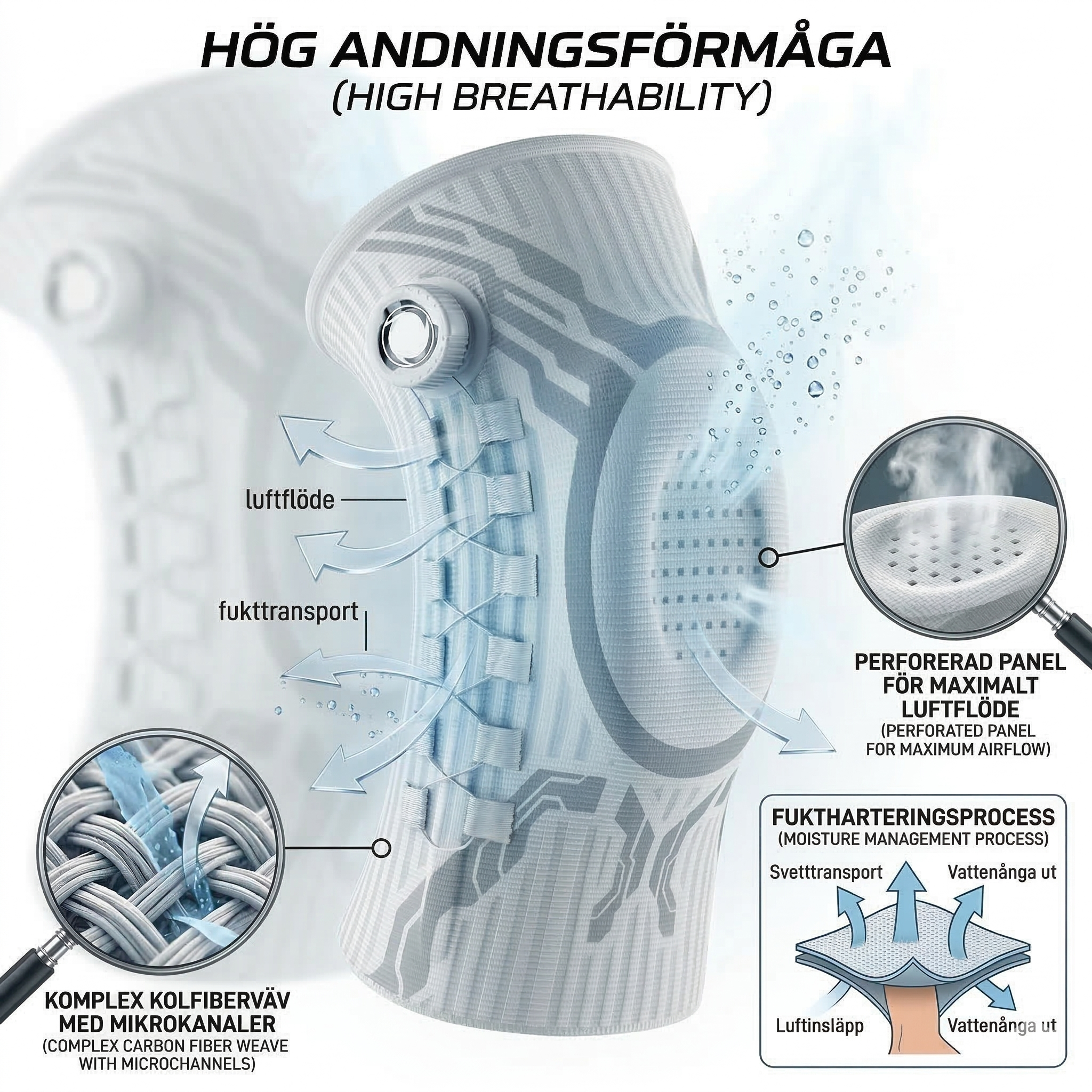 KnäFix - Knäskydd med justerbart spänne